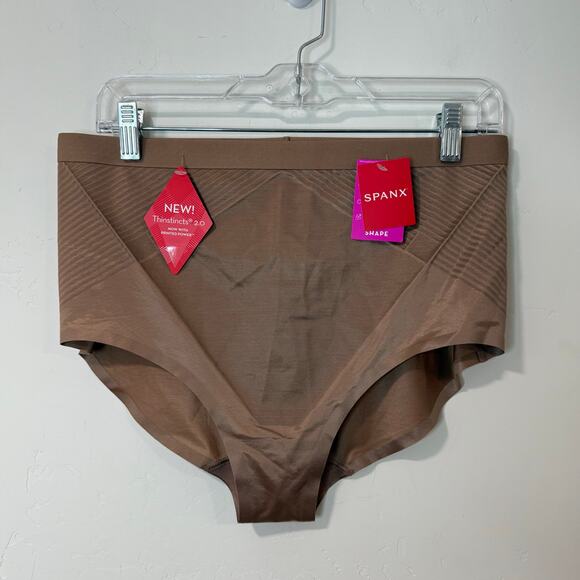 SPANX SPANXshape Invisible Brief NEW Cafe Au Lait Nude XL Shaping High Rise - Picture 1 of 8